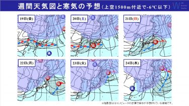 週間天気　明日からぐずつく！南岸低気圧の影響で週末は東京も雨で雪混じるか！？