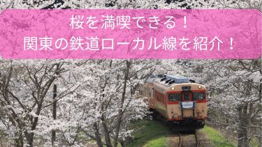 桜を見ながら鉄道旅！桜が美しい関東の鉄道ローカル線を紹介！
