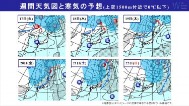 週間天気　急ピッチで秋深まる！北日本の山間部は積雪＆全国的に寒暖差に注意