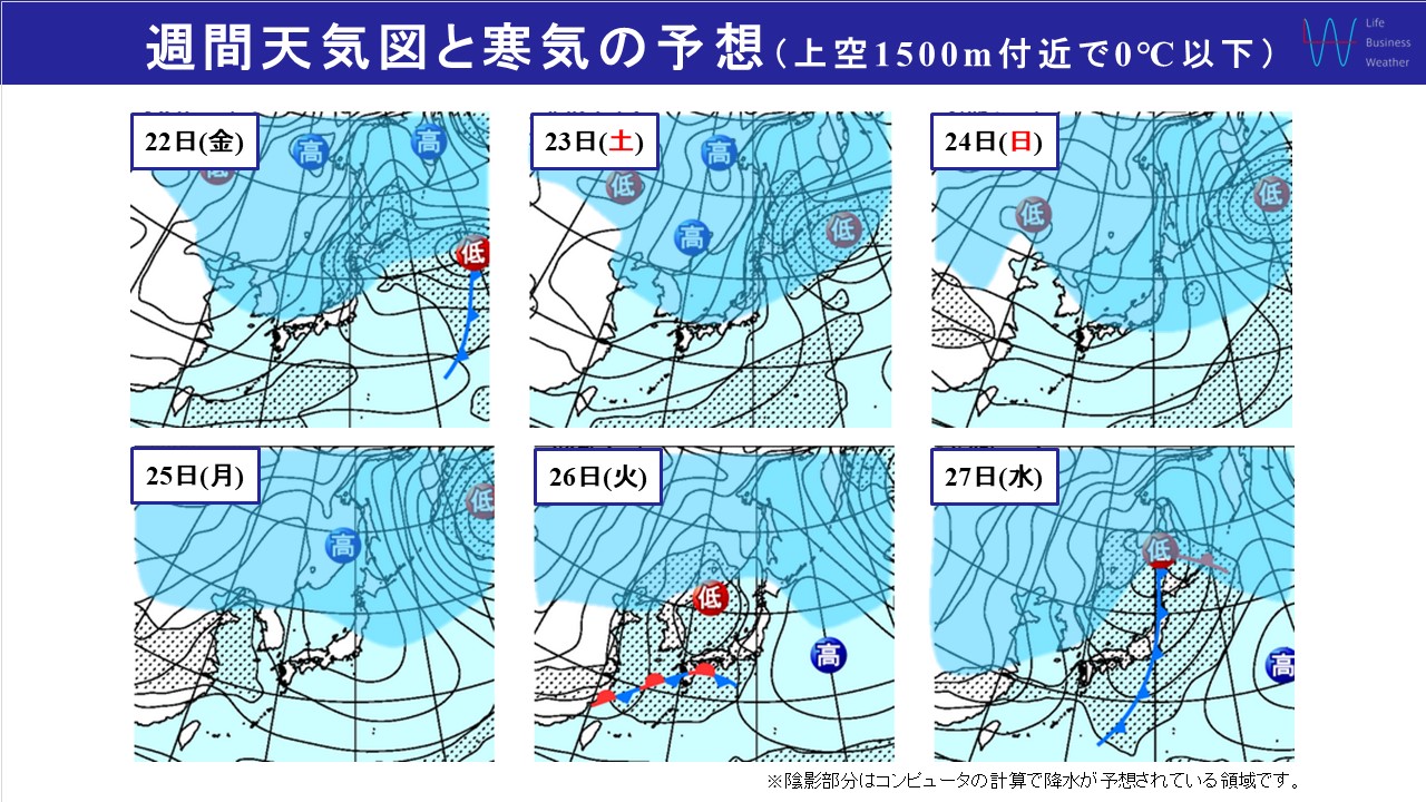 週間天気 今週末は北日本で雪が降り荒天のおそれ！天気と気温の移り変わりが激しい