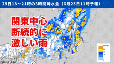 天気分布図(6月25日)