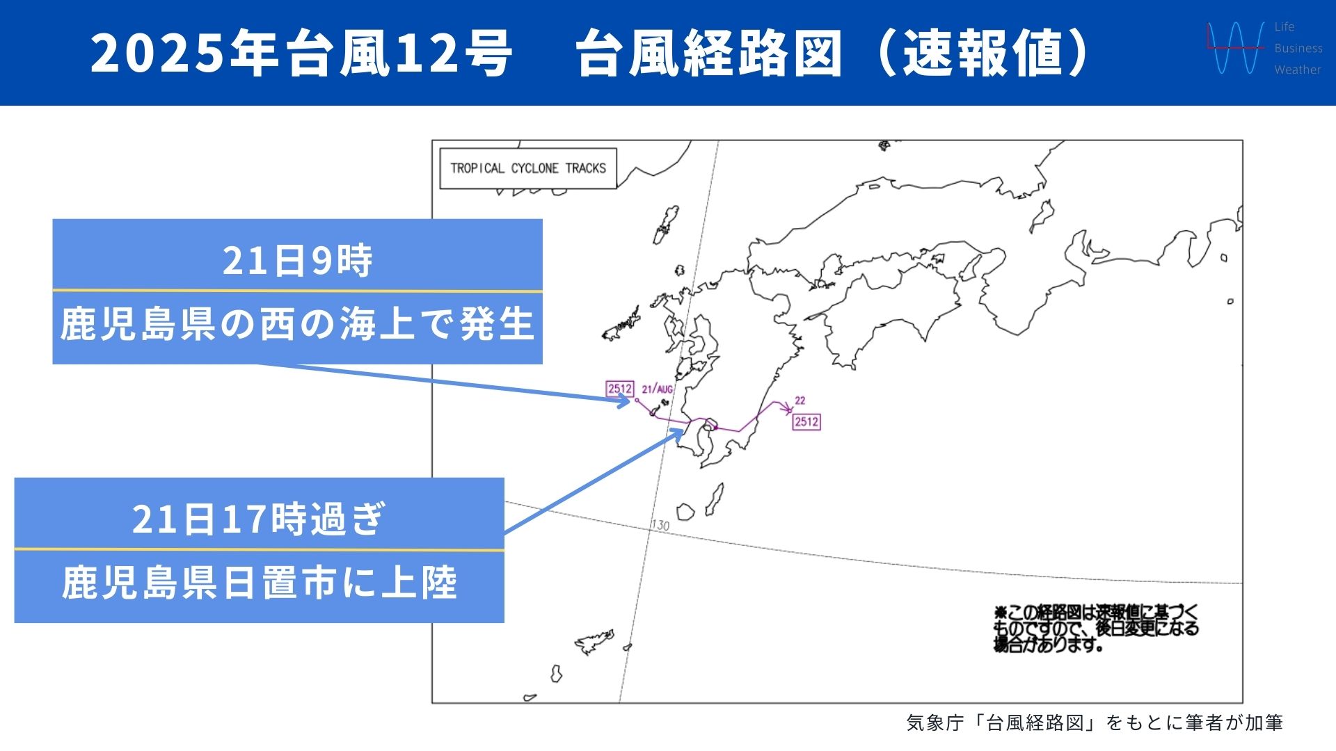 2025年台風12号
