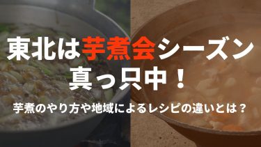 東北は芋煮会シーズン真っ只中！芋煮のやり方や地域によるレシピの違い＝『芋煮論争』とは？