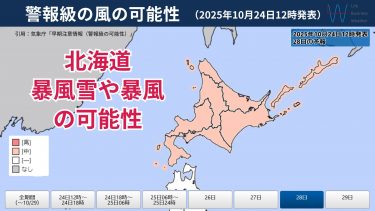 警報級の風の可能性1024